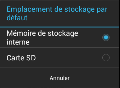 Stockage