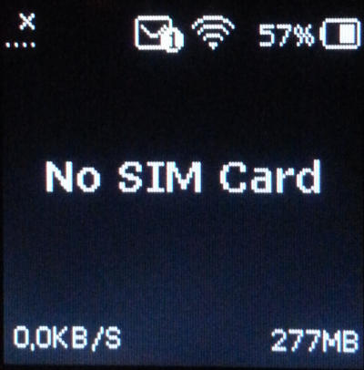 no sim card