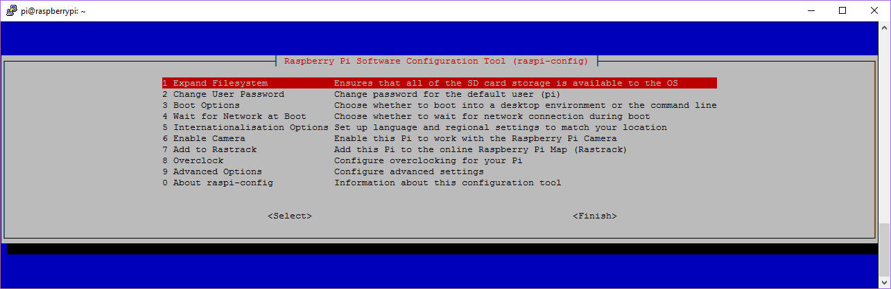 raspi-config